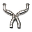 2014 5.8L Mustang GT500 3" X-Pipe with Cats Natural Stainless Steel